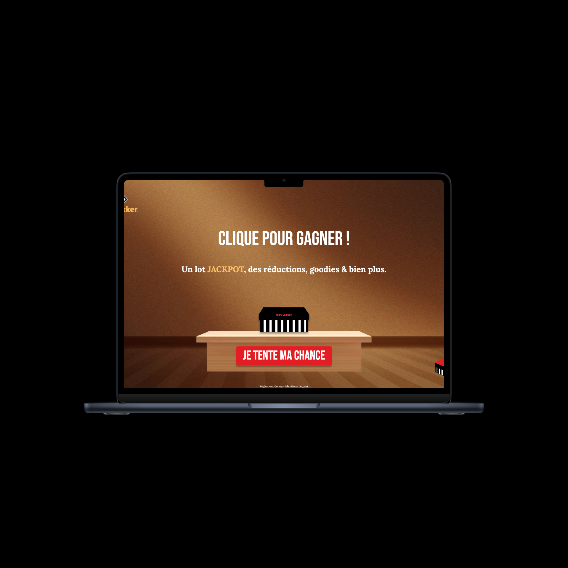 Mock up d'un MacBook avec aperçu du projet